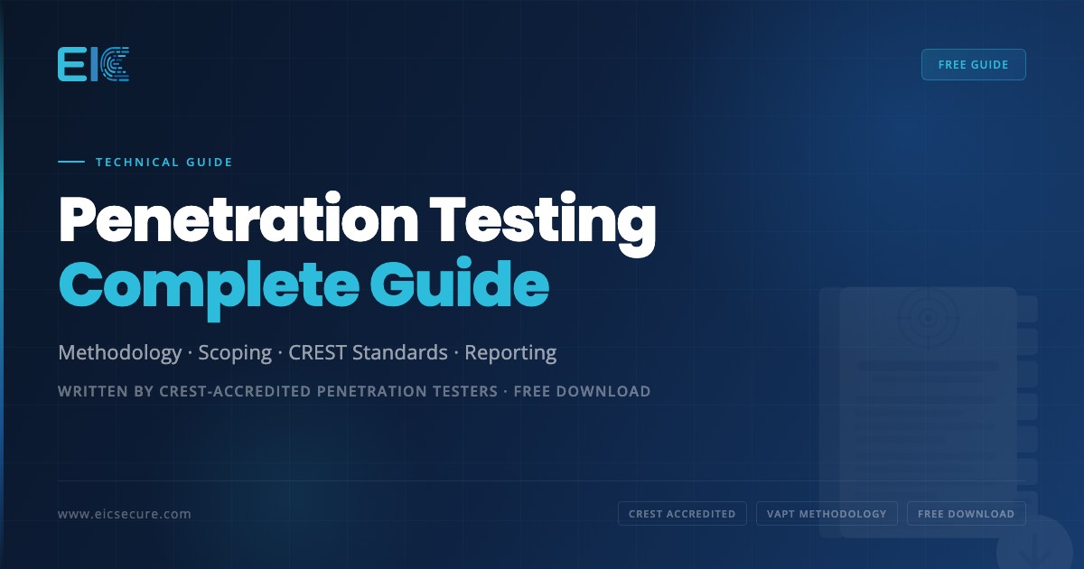 Penetration Testing Complete Guide — CREST, Methodology & VAPT | EIC